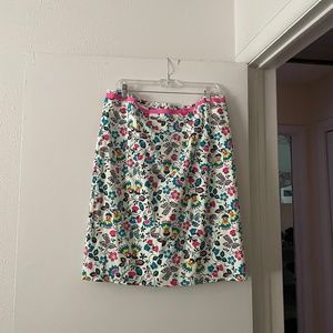 Boden Floral Pencil Skirt Size 14